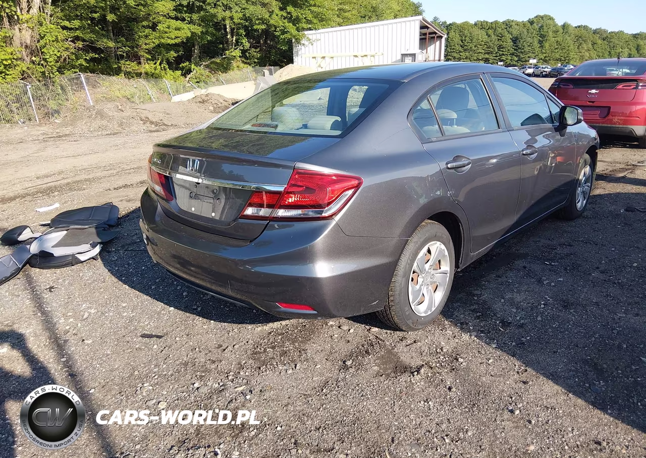 2013 Honda Civic Lx VIN:19XFB2F51DE286957 - 4
