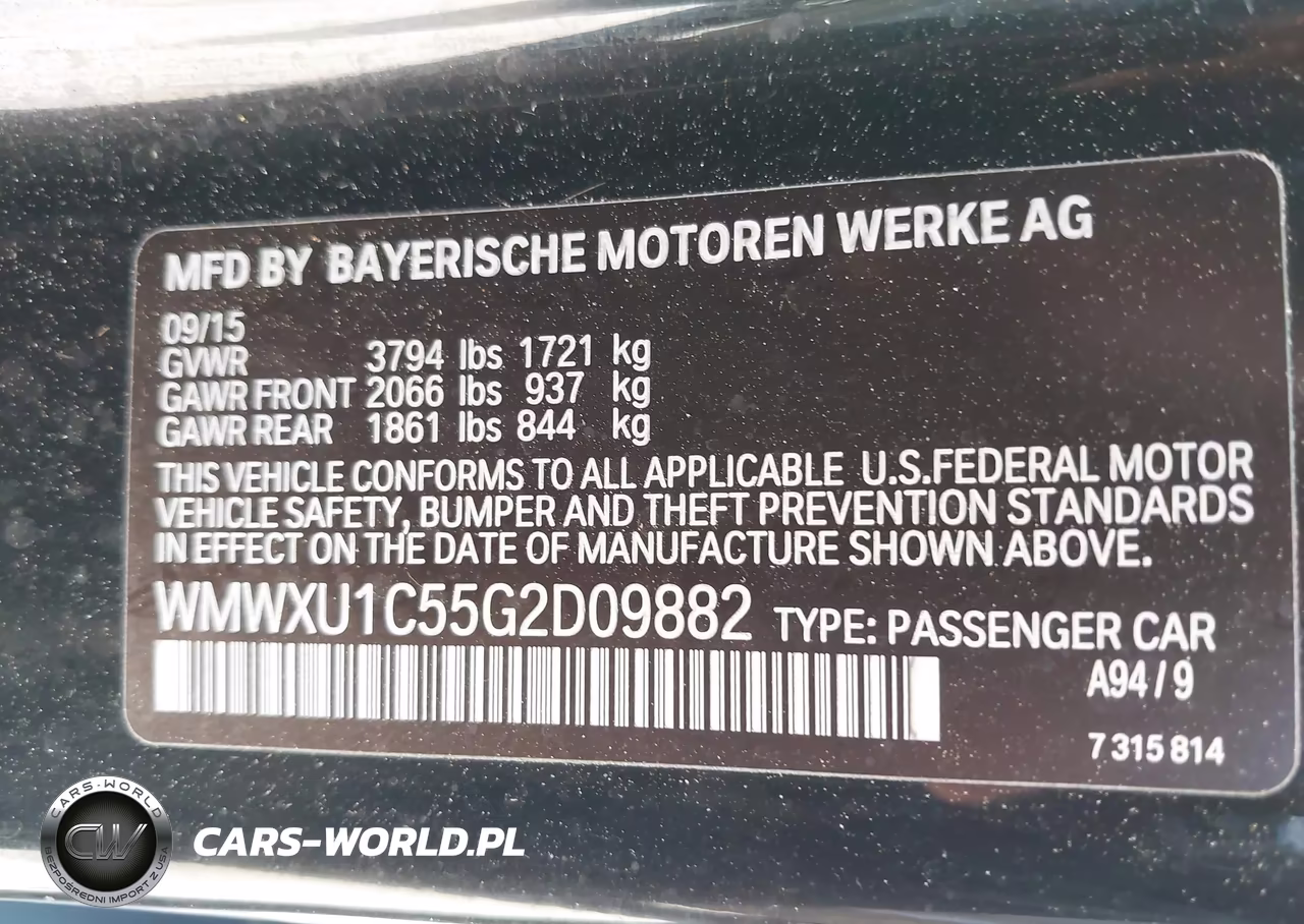 2016 Mini Hardtop Cooper VIN:WMWXU1C55G2D09882 - 9