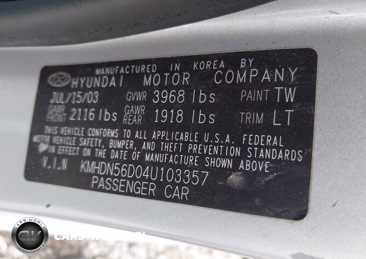 2004 Hyundai Elantra Gt VIN:KMHDN56D04U103357 - 9