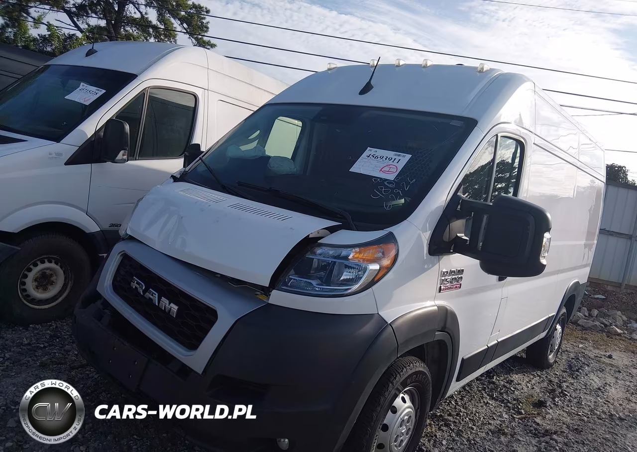 2022 Ram Promaster 1500 High Roof 136 Wb VIN:3C6LRVBG4NE124806 - 2