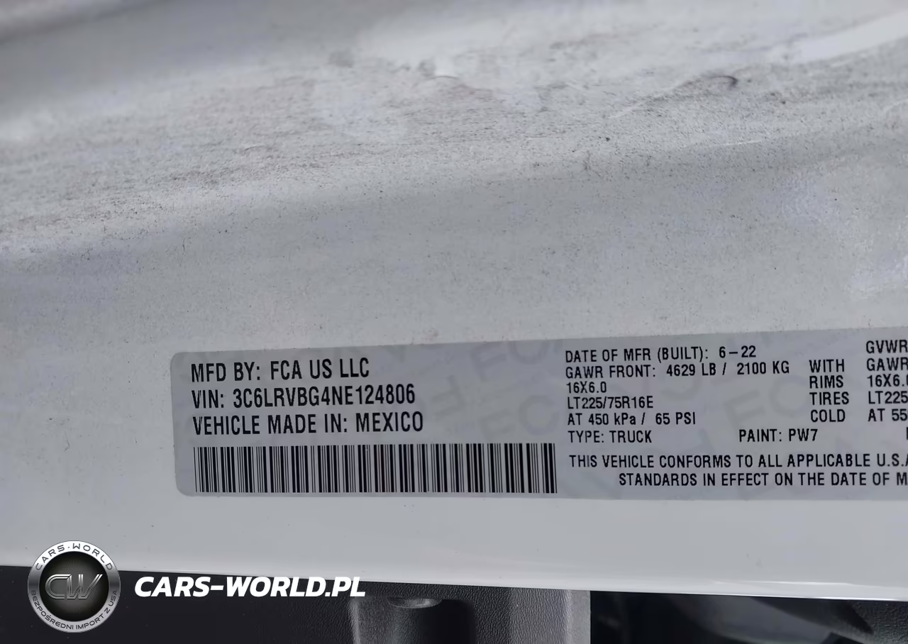 2022 Ram Promaster 1500 High Roof 136 Wb VIN:3C6LRVBG4NE124806 - 9