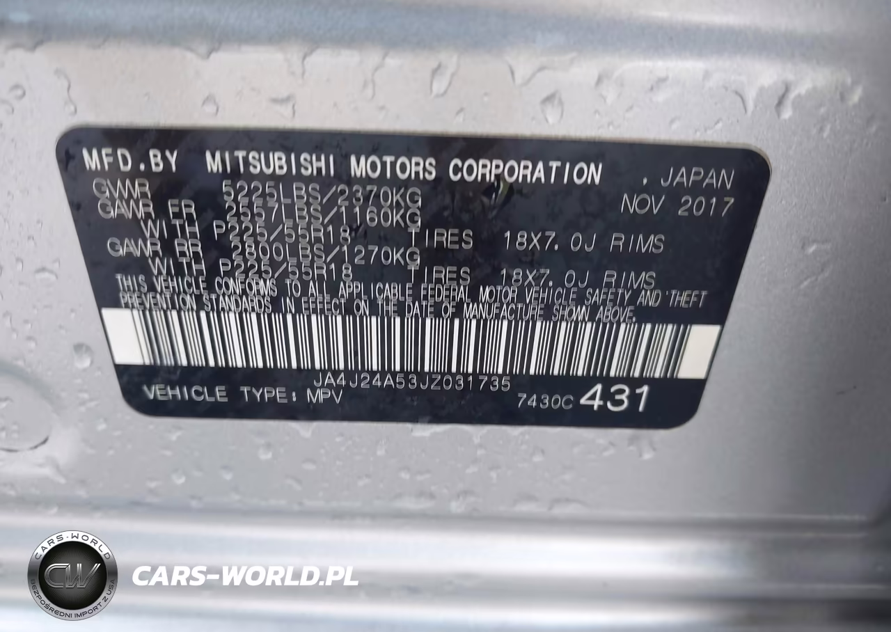2018 Mitsubishi Outlander Phev Gt VIN:JA4J24A53JZ031735 - 9