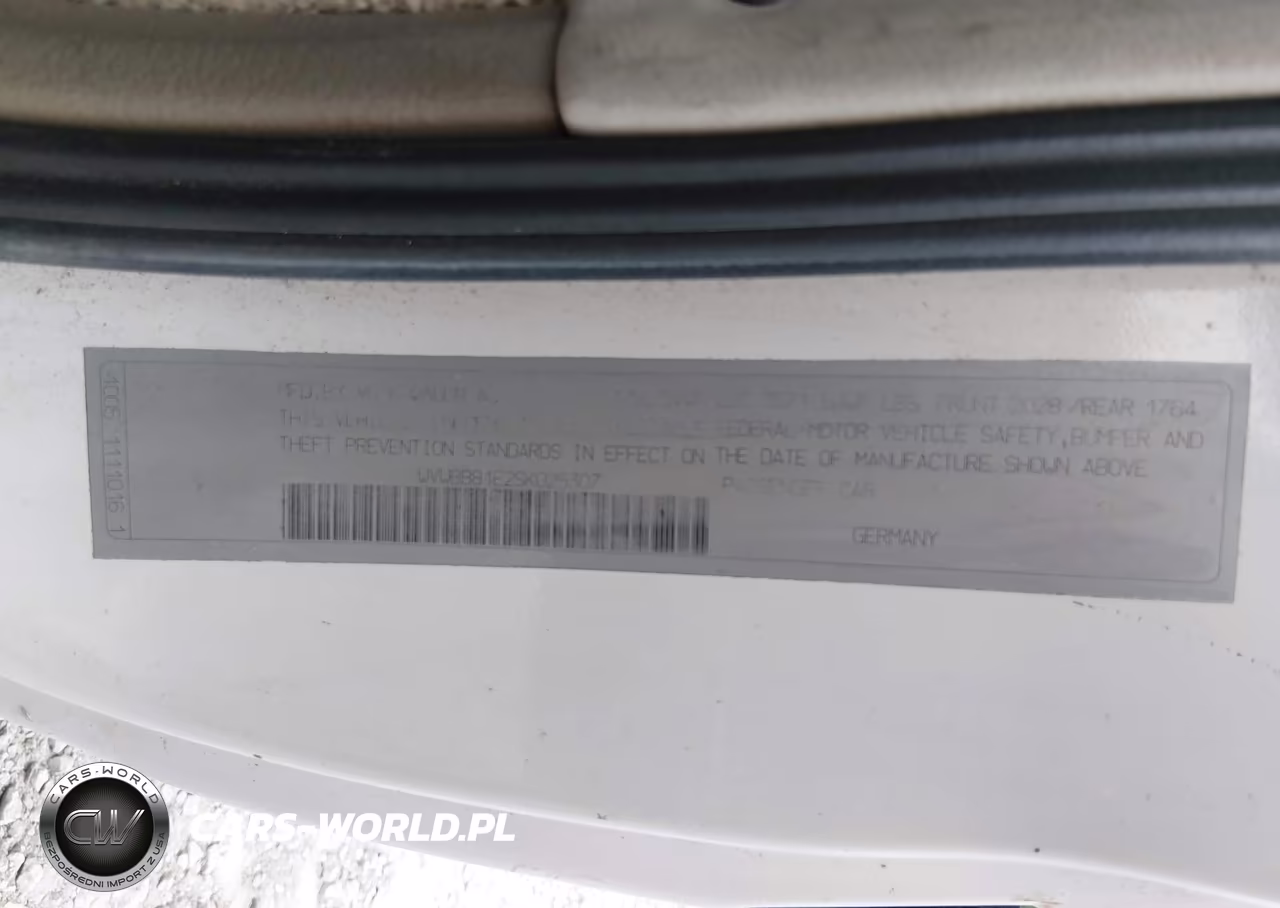 1995 Volkswagen Cabrio VIN:WVWBB81E2SK025307 - 9