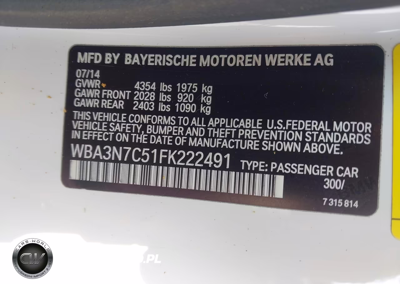 2015 BMW 428I VIN:WBA3N7C51FK222491 - 9
