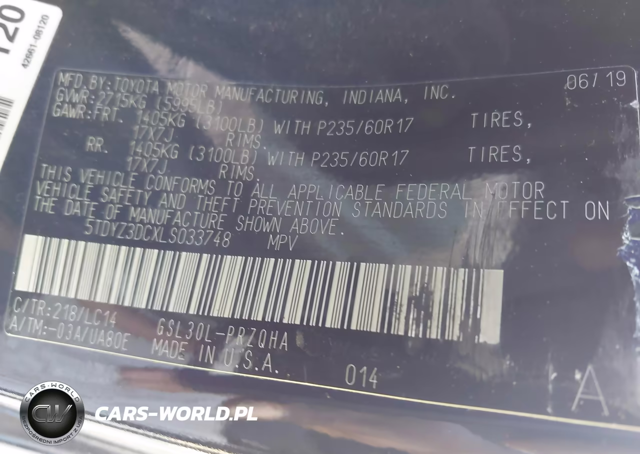 2020 Toyota Sienna Xle Premium VIN:5TDYZ3DCXLS033748 - 9