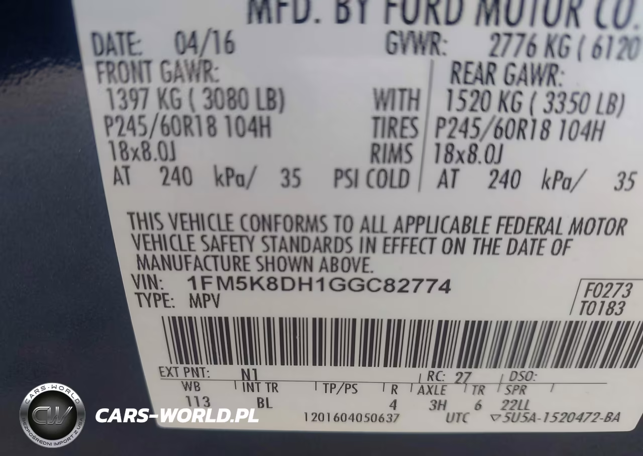 2016 Ford Explorer Xlt VIN:1FM5K8DH1GGC82774 - 9