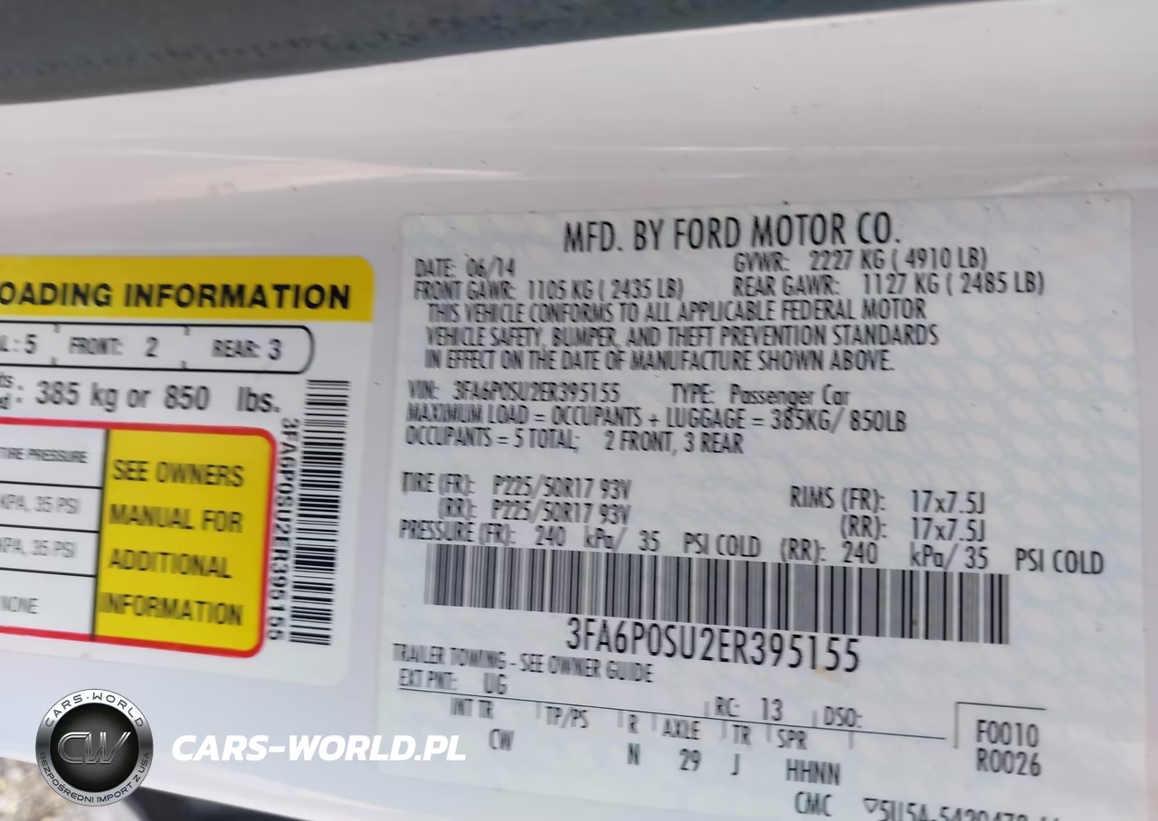 2014 Ford Fusion Energi Titanium VIN:3FA6P0SU2ER395155 - 9