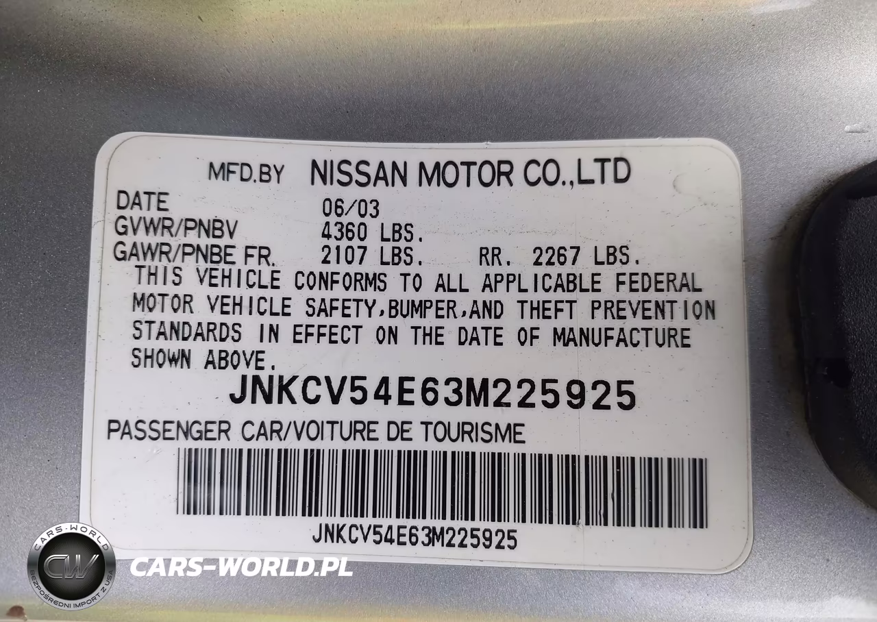 2003 Infiniti G35 Base W-Leather VIN:JNKCV54E63M225925 - 9