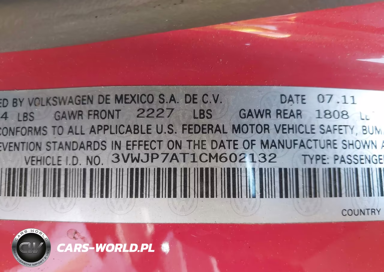 2012 Volkswagen Beetle 2.5L VIN:3VWJP7AT1CM602132 - 9
