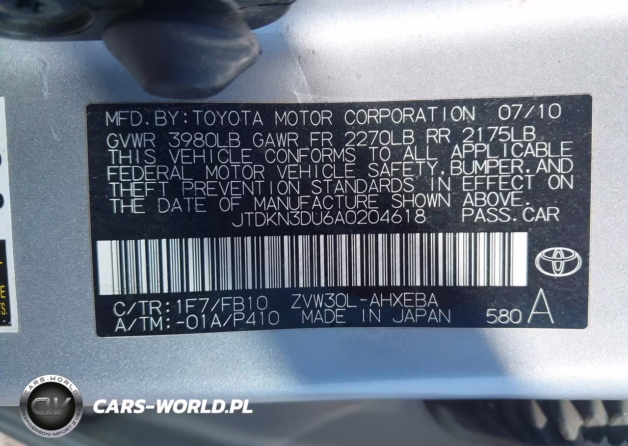 2010 Toyota Prius Ii VIN:JTDKN3DU6A0204618 - 9