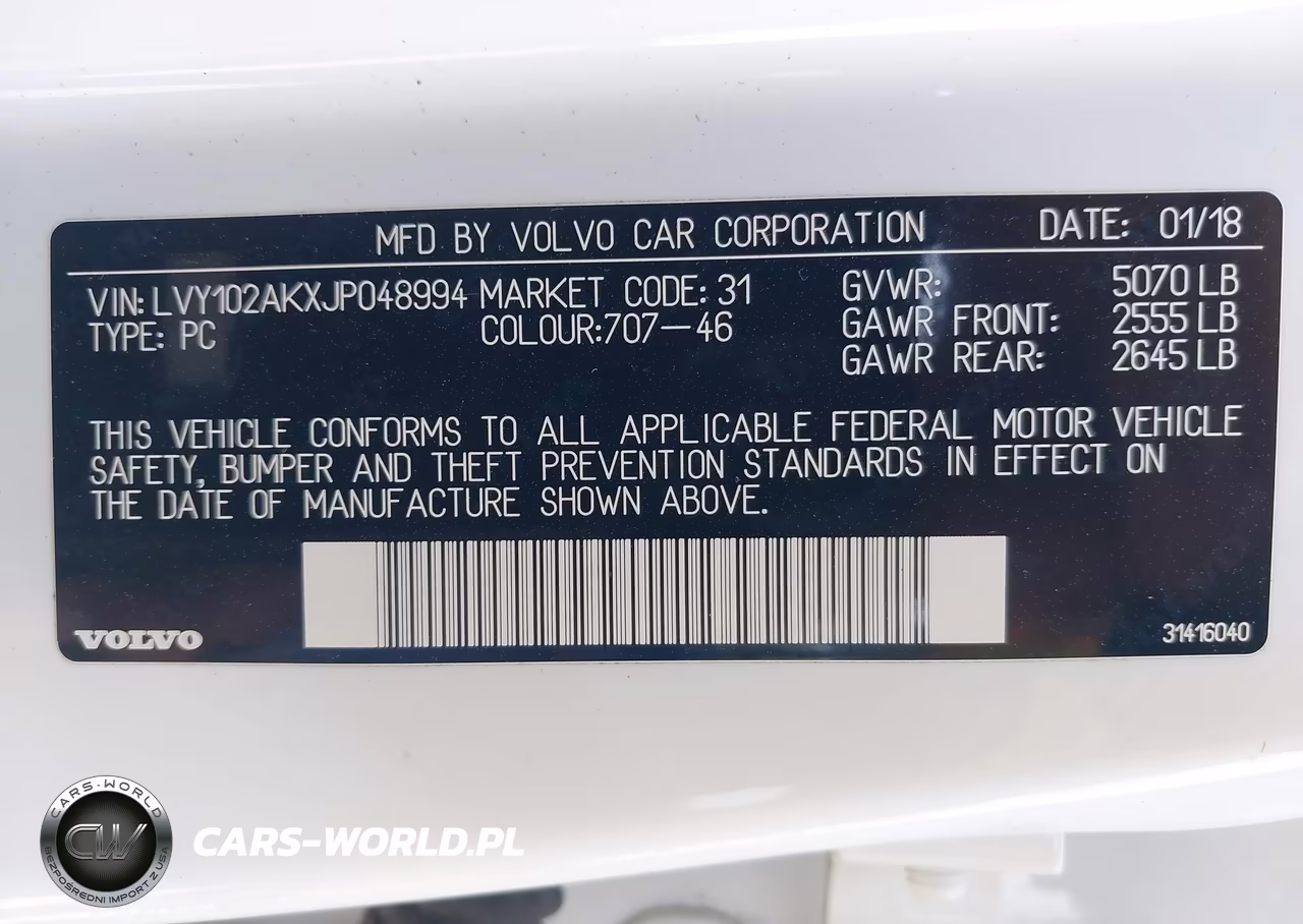 2018 Volvo S90 T5 Momentum VIN:LVY102AKXJP048994 - 9