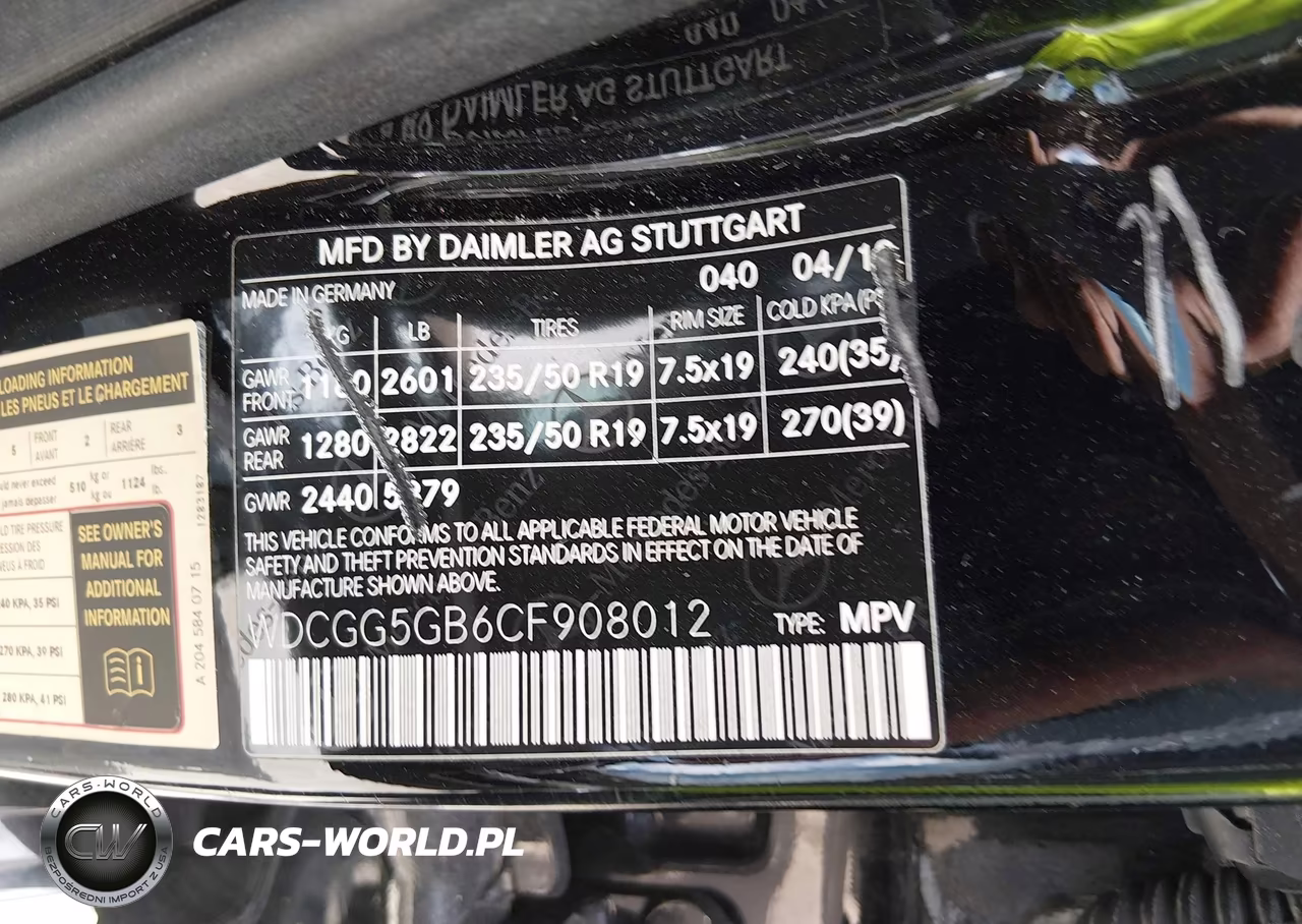 2012 Mercedes-Benz Glk 350 VIN:WDCGG5GB6CF908012 - 9