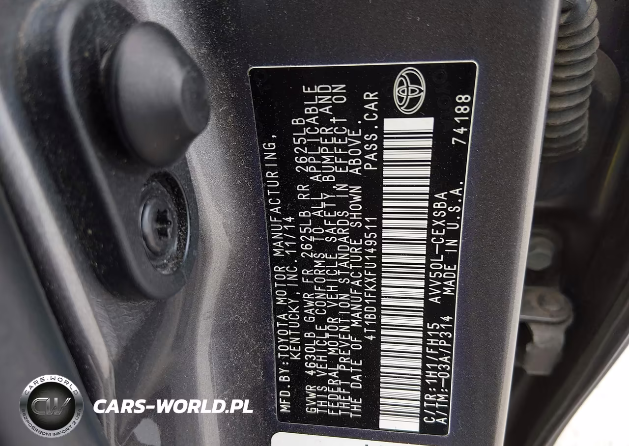 2015 Toyota Camry Hybrid Se VIN:4T1BD1FKXFU149511 - 9