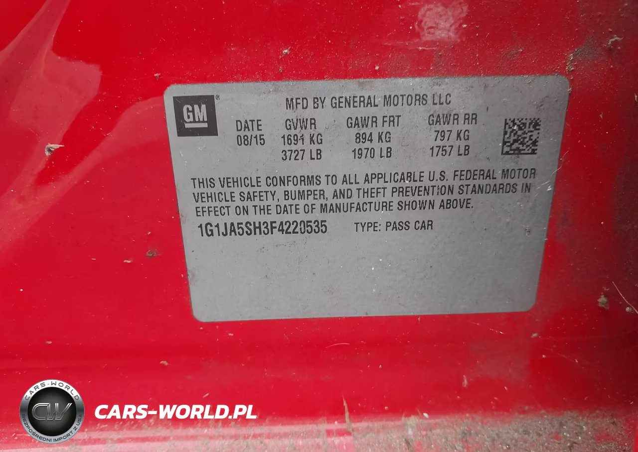2015 Chevrolet Sonic Ls Auto VIN:1G1JA5SH3F4220535 - 9