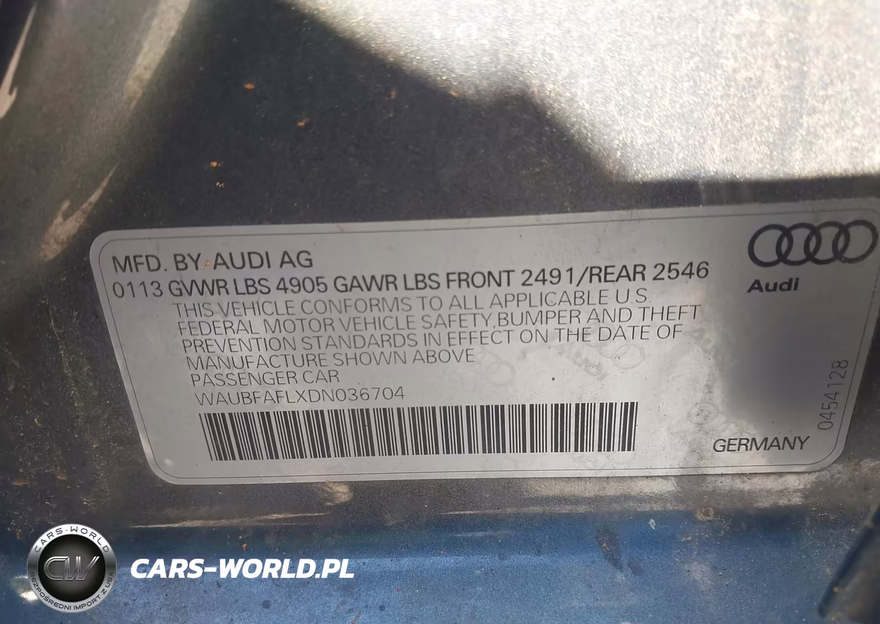2013 Audi A4 2.0T Premium VIN:WAUBFAFLXDN036704 - 9