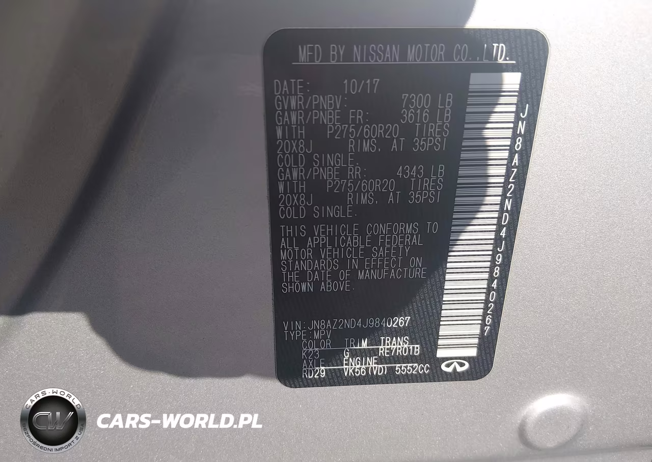 2018 Infiniti Qx80 VIN:JN8AZ2ND4J9840267 - 9