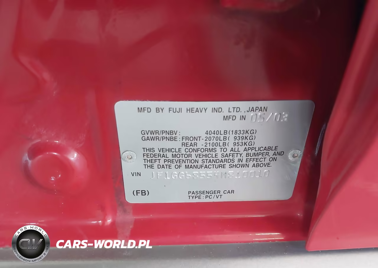 2004 Subaru Impreza Outback Sport VIN:JF1GG68554H810010 - 9