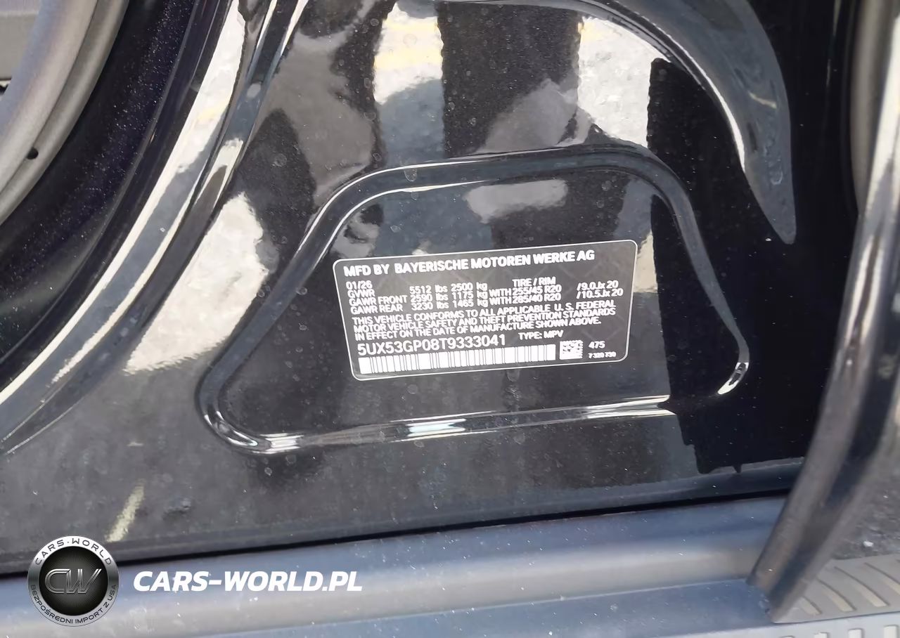 2026 BMW X3 30 xDrive VIN:5UX53GP08T9333041 - 9