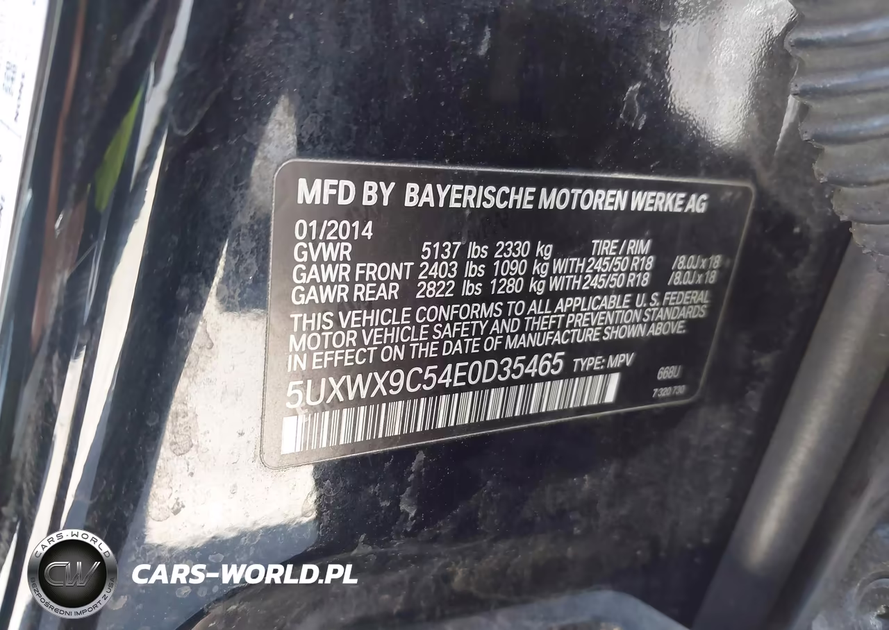 2014 BMW X3 xDrive28I VIN:5UXWX9C54E0D35465 - 9