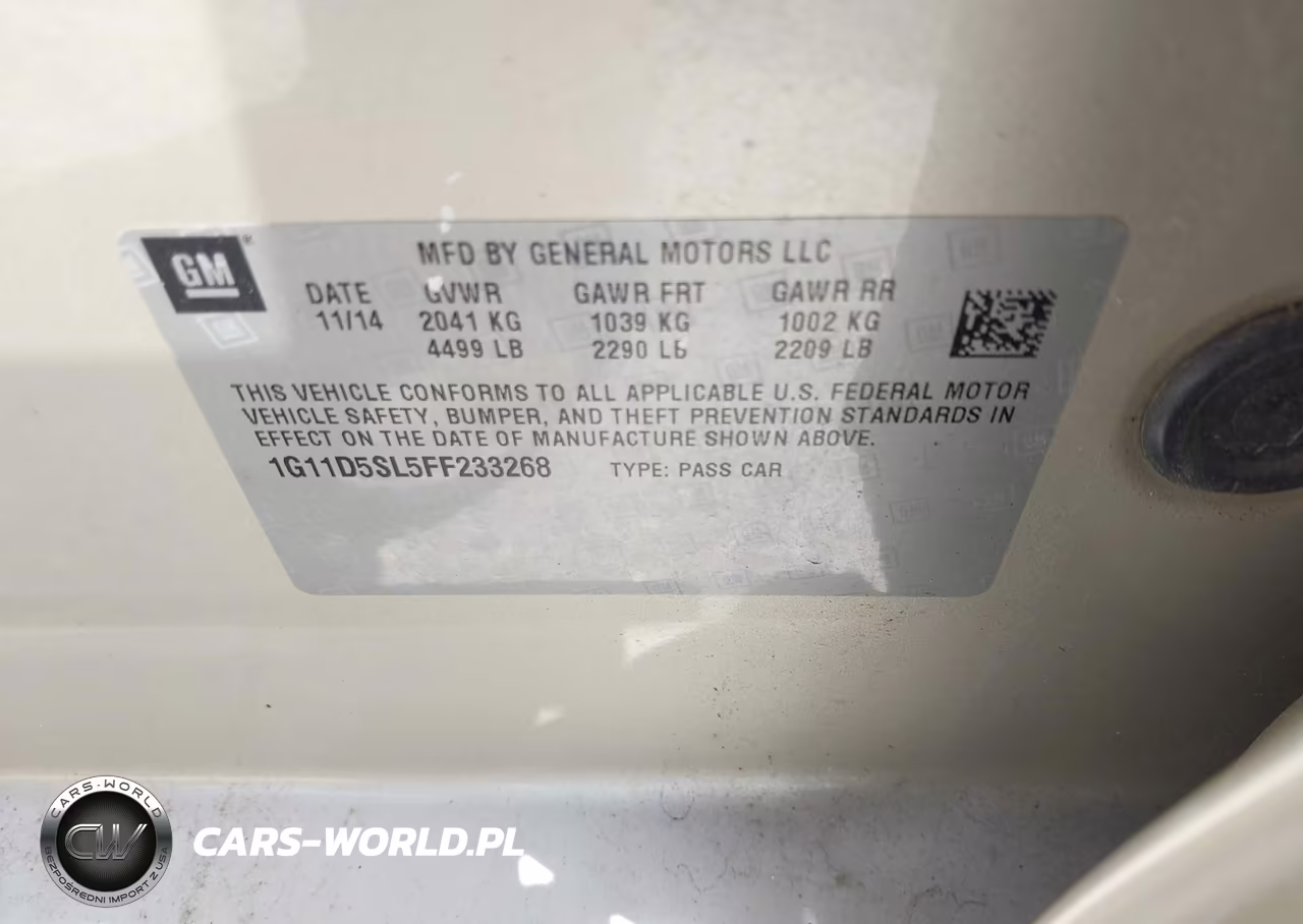 2015 Chevrolet Malibu 2Lt VIN:1G11D5SL5FF233268 - 9