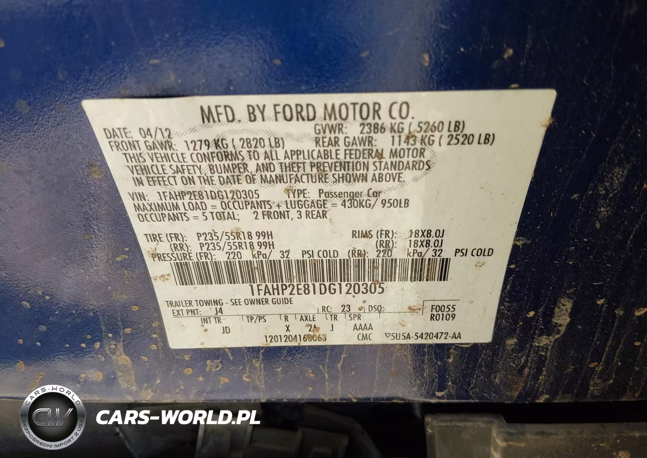 2013 Ford Taurus Sel VIN:1FAHP2E81DG120305 - 9