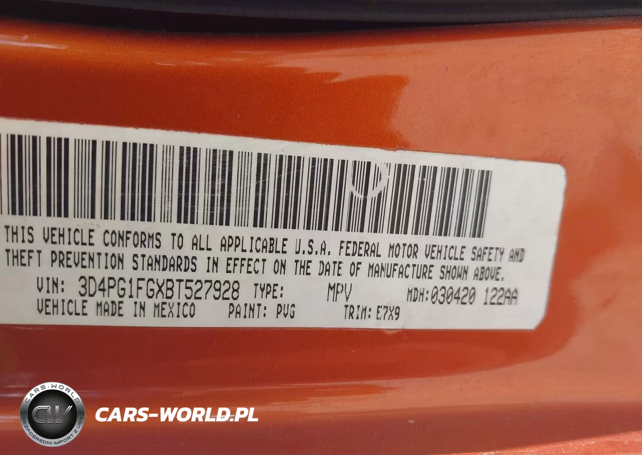 2011 Dodge Journey Mainstreet VIN:3D4PG1FGXBT527928 - 9