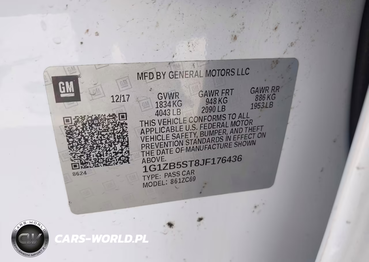 2018 Chevrolet Malibu 1Ls VIN:1G1ZB5ST8JF176436 - 9