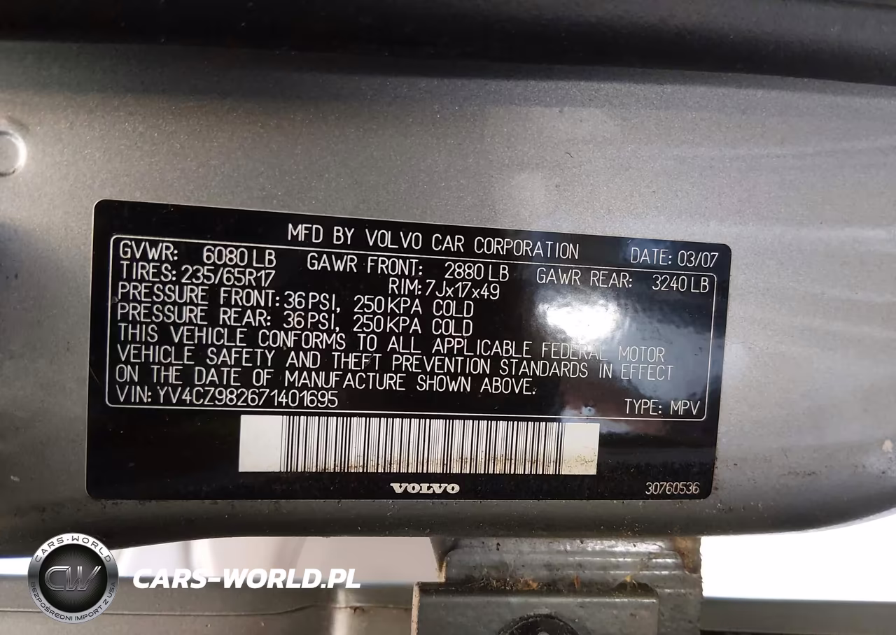 2007 Volvo Xc90 3.2 VIN:YV4CZ982671401695 - 9