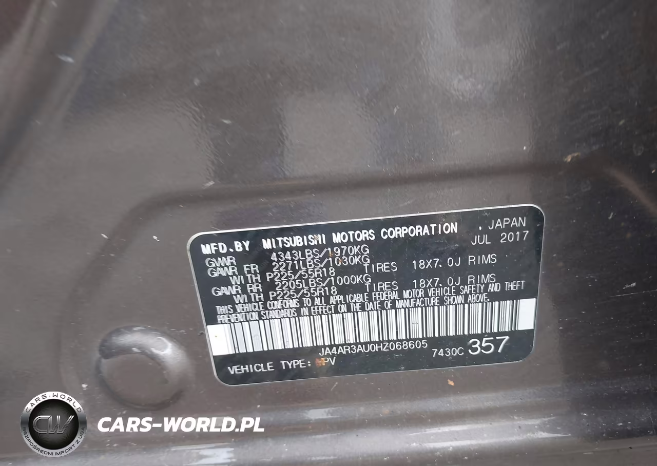 2017 Mitsubishi Outlander Sport 2.0 Es VIN:JA4AR3AU0HZ068605 - 9