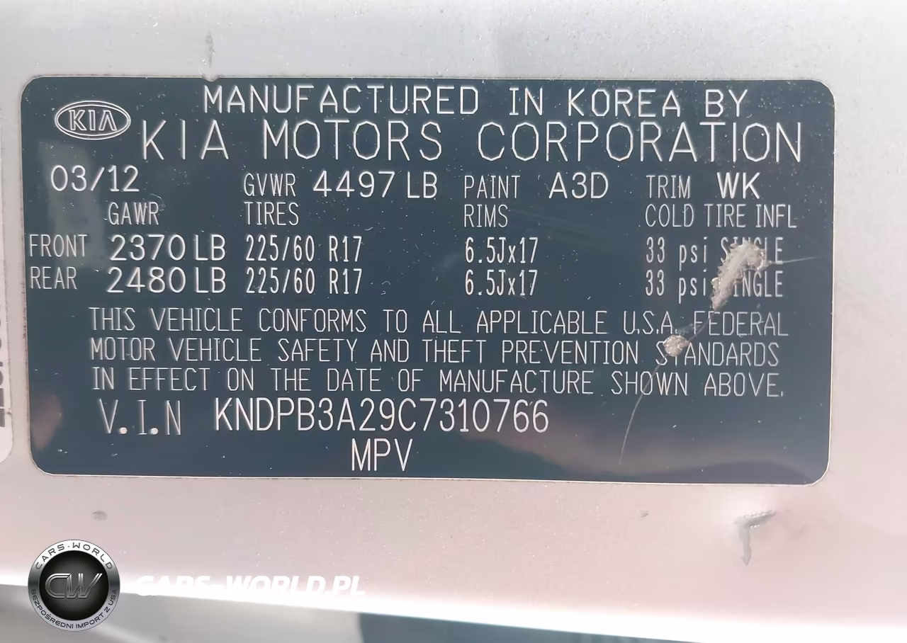 2012 Kia Sportage Lx VIN:KNDPB3A29C7310766 - 9