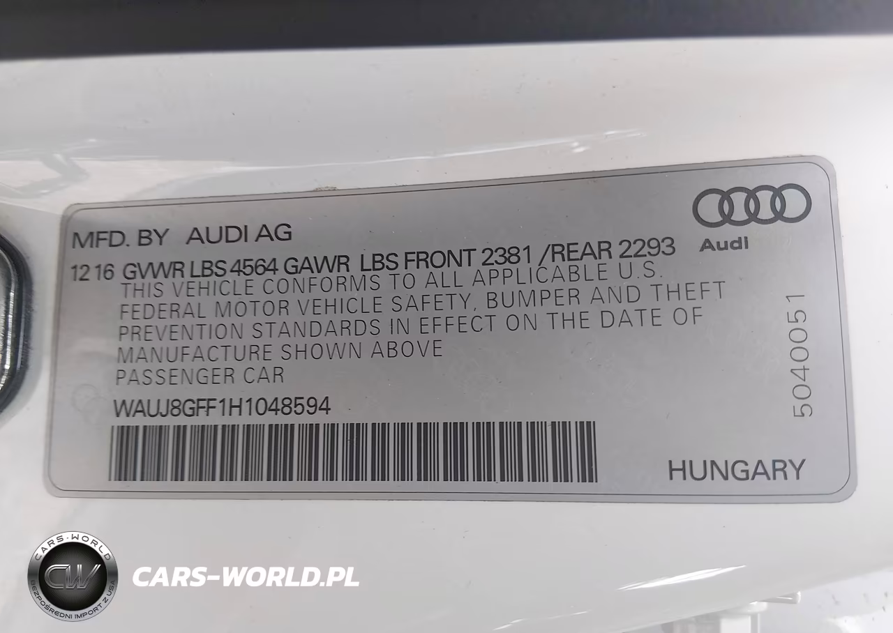 2017 Audi A3 Premium Plus VIN:WAUJ8GFF1H1048594 - 9