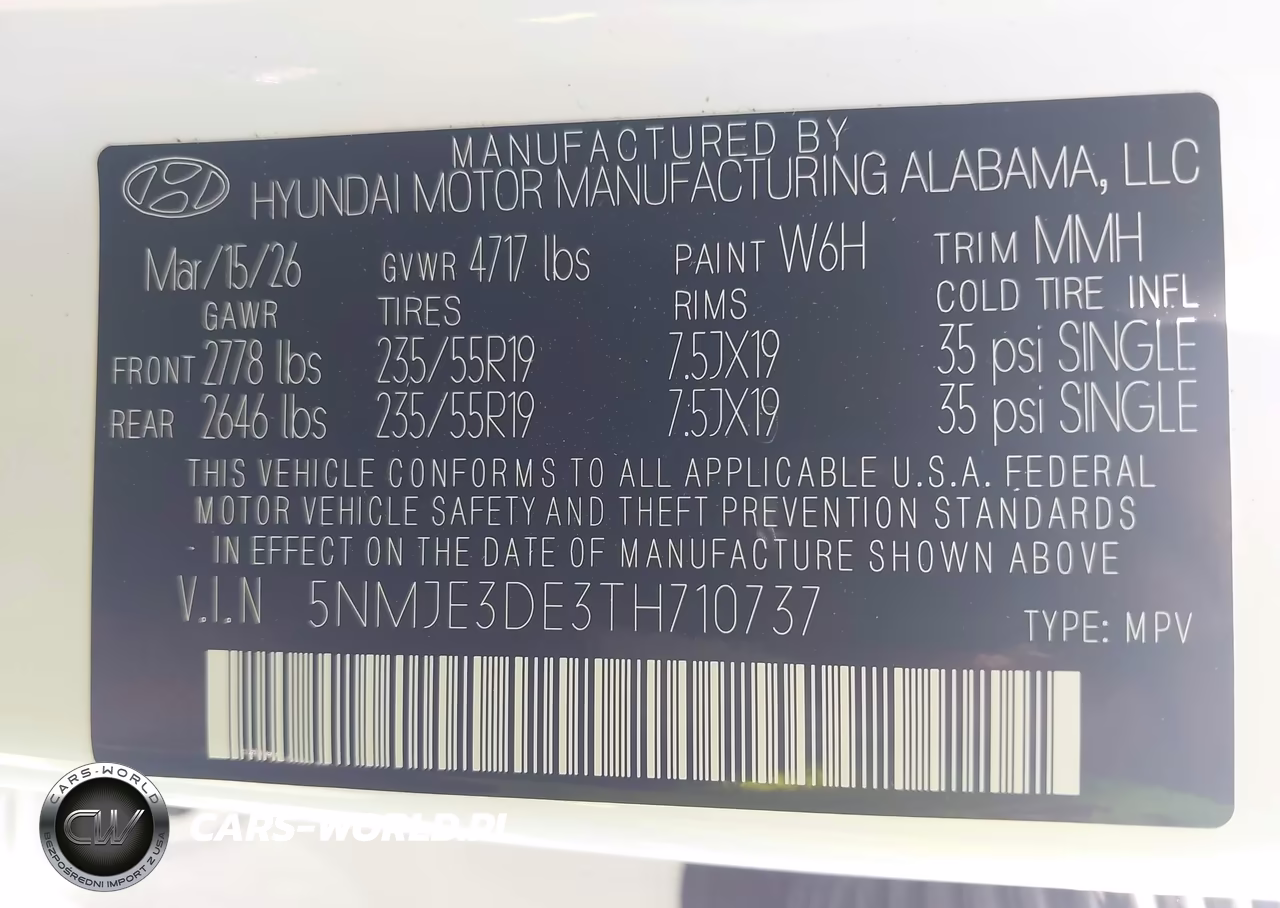 2026 Hyundai Tucson Limited VIN:5NMJE3DE3TH710737 - 9