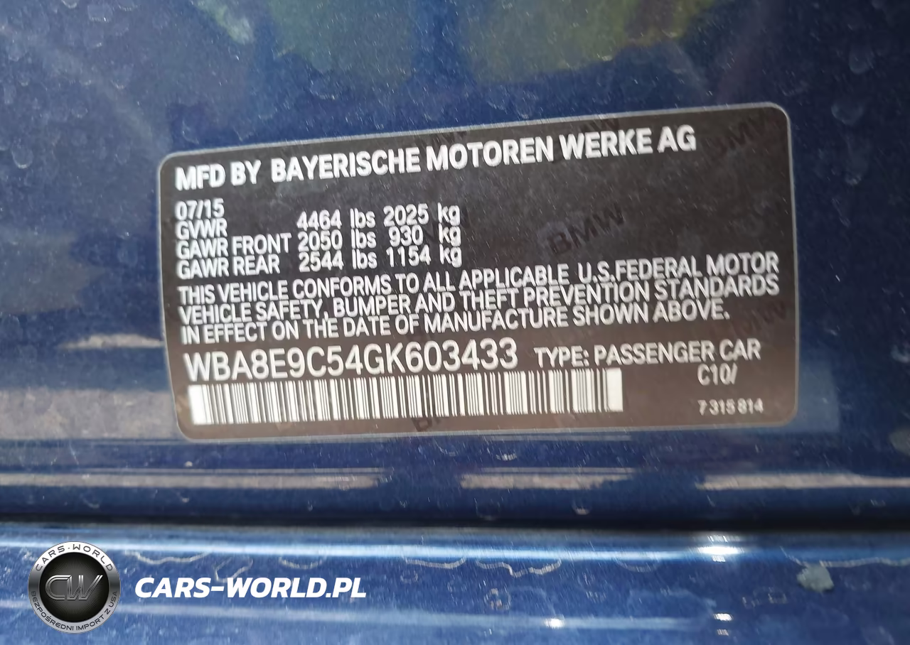 2016 BMW 328I VIN:WBA8E9C54GK603433 - 9