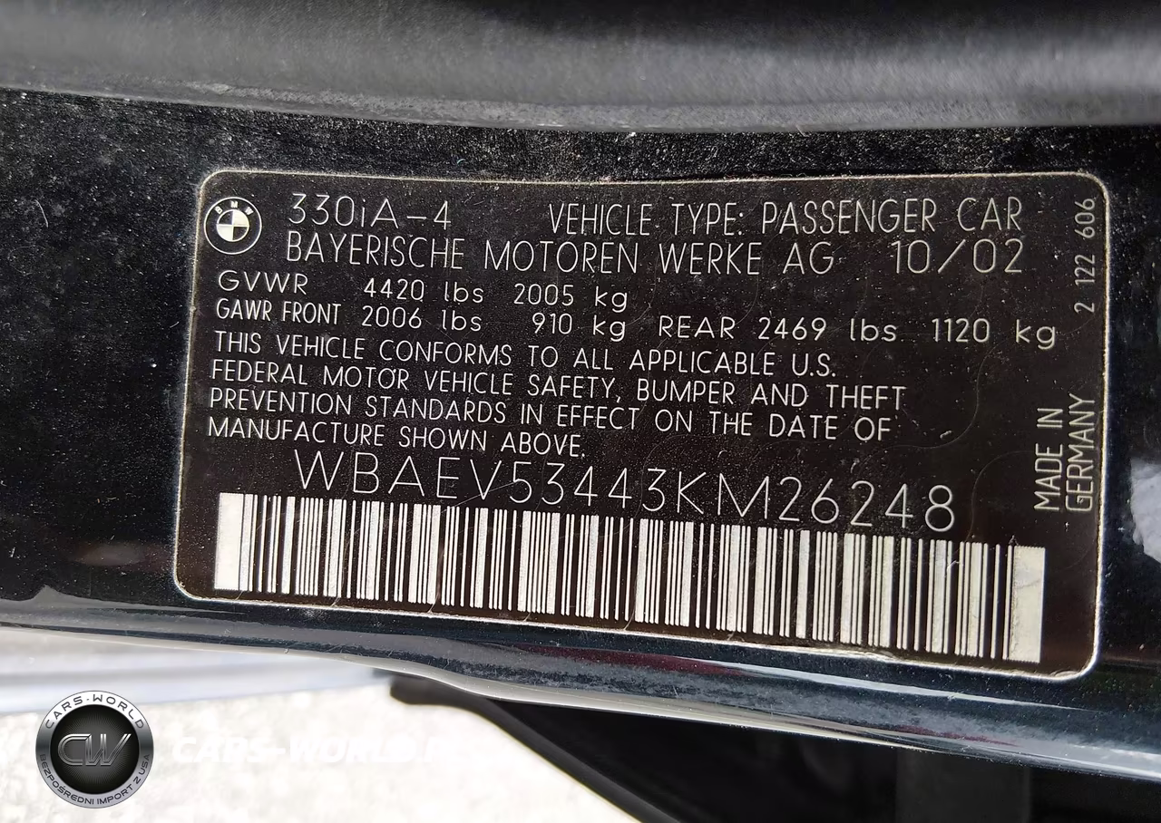 2003 BMW 3 Series 330I VIN:WBAEV53443KM26248 - 9