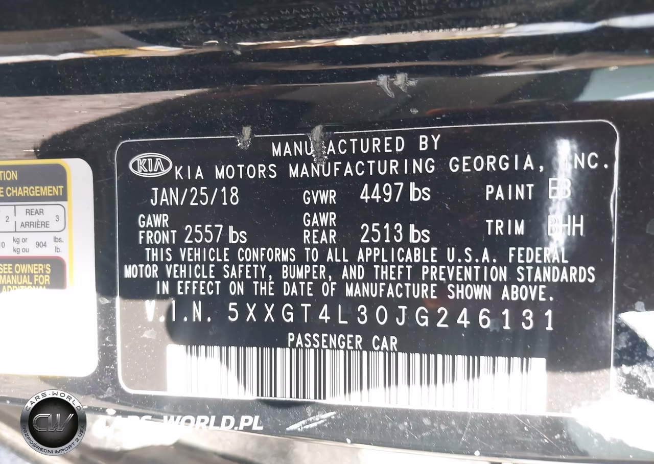2018 Kia Optima Lx VIN:5XXGT4L30JG246131 - 9