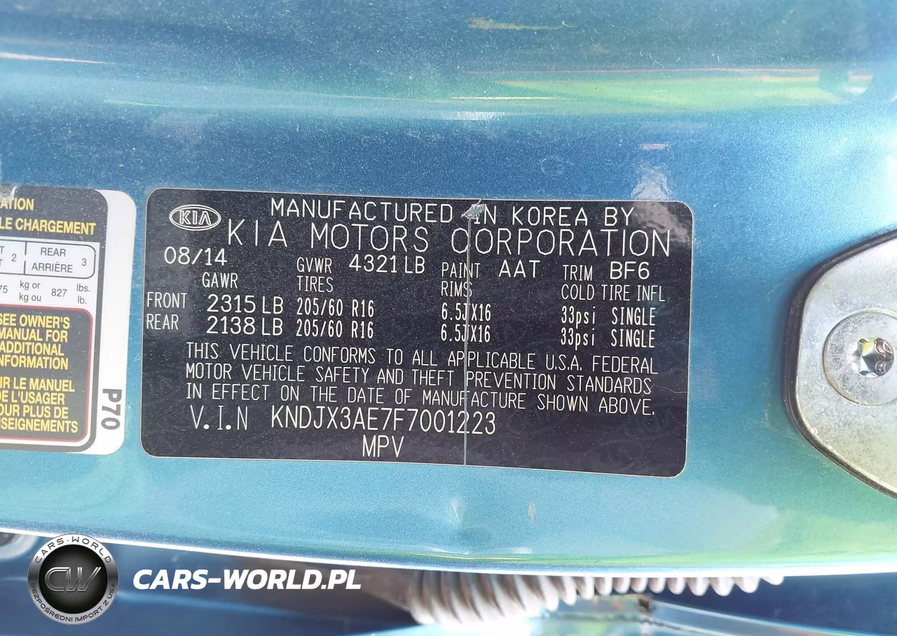 2015 Kia Soul Ev + VIN:KNDJX3AE7F7001223 - 9