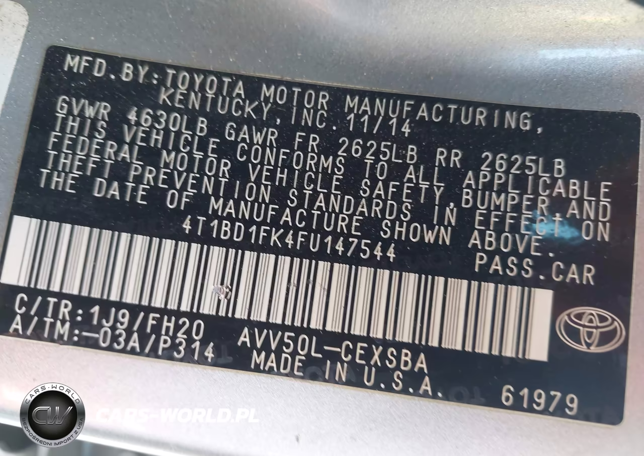 2015 Toyota Camry Hybrid Se VIN:4T1BD1FK4FU147544 - 9