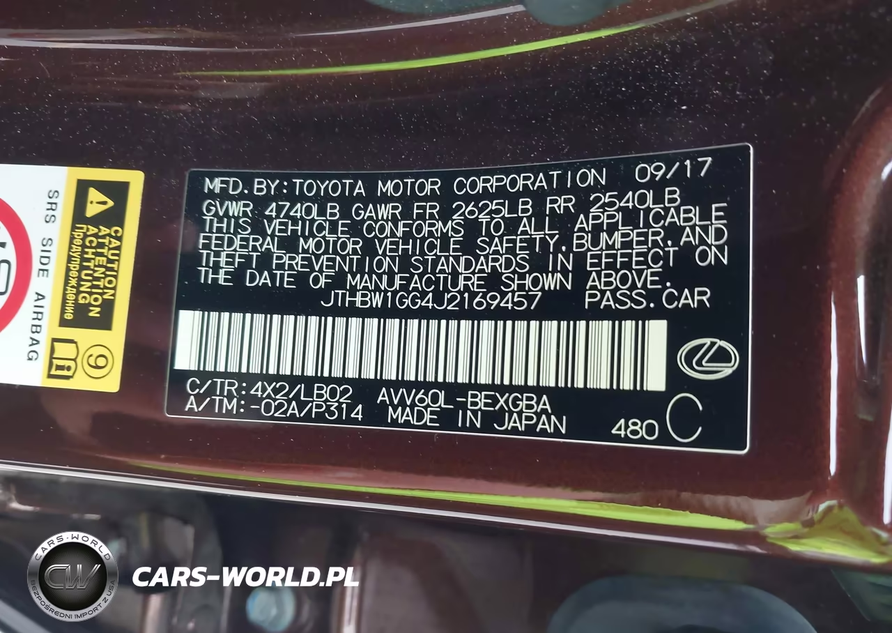 2018 Lexus Es 300H VIN:JTHBW1GG4J2169457 - 9