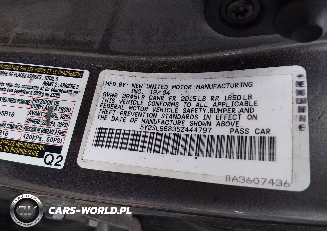 2005 Pontiac Vibe VIN:5Y2SL66835Z444797 - 9