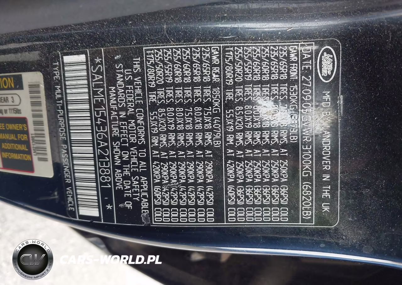 2006 Land Rover Range Rover Hse VIN:SALME15436A213881 - 9