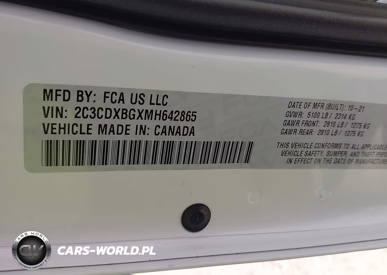 2021 Dodge Charger Sxt Rwd VIN:2C3CDXBGXMH642865 - 9