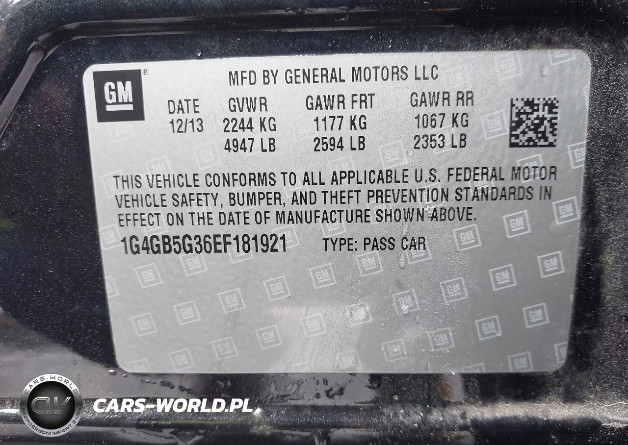 2014 Buick Lacrosse Leather Group VIN:1G4GB5G36EF181921 - 9