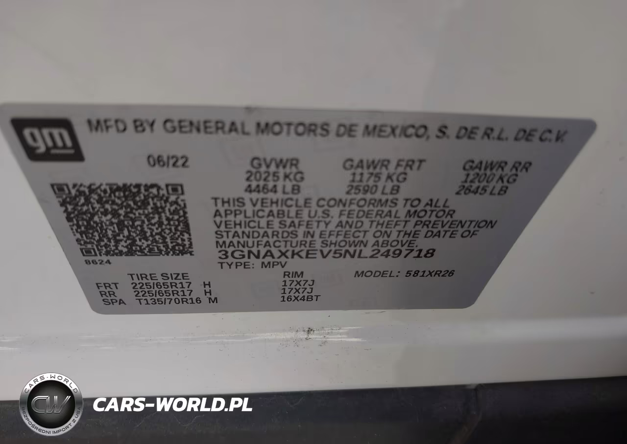 2022 Chevrolet Equinox Fwd Lt VIN:3GNAXKEV5NL249718 - 9