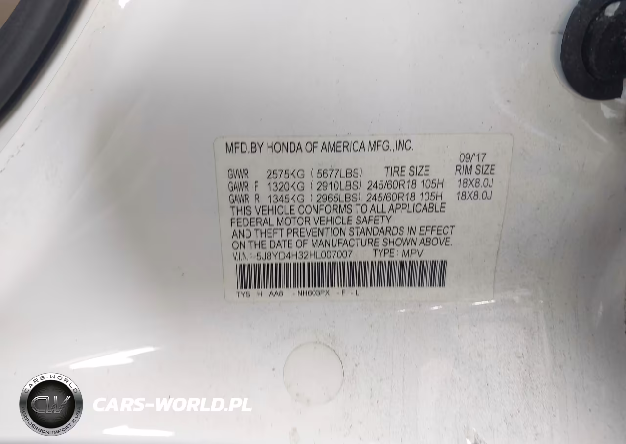 2017 Acura Mdx VIN:5J8YD4H32HL007007 - 9