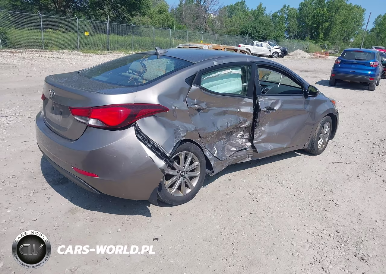 2014 Hyundai Elantra Se VIN:5NPDH4AE6EH516255 - 4