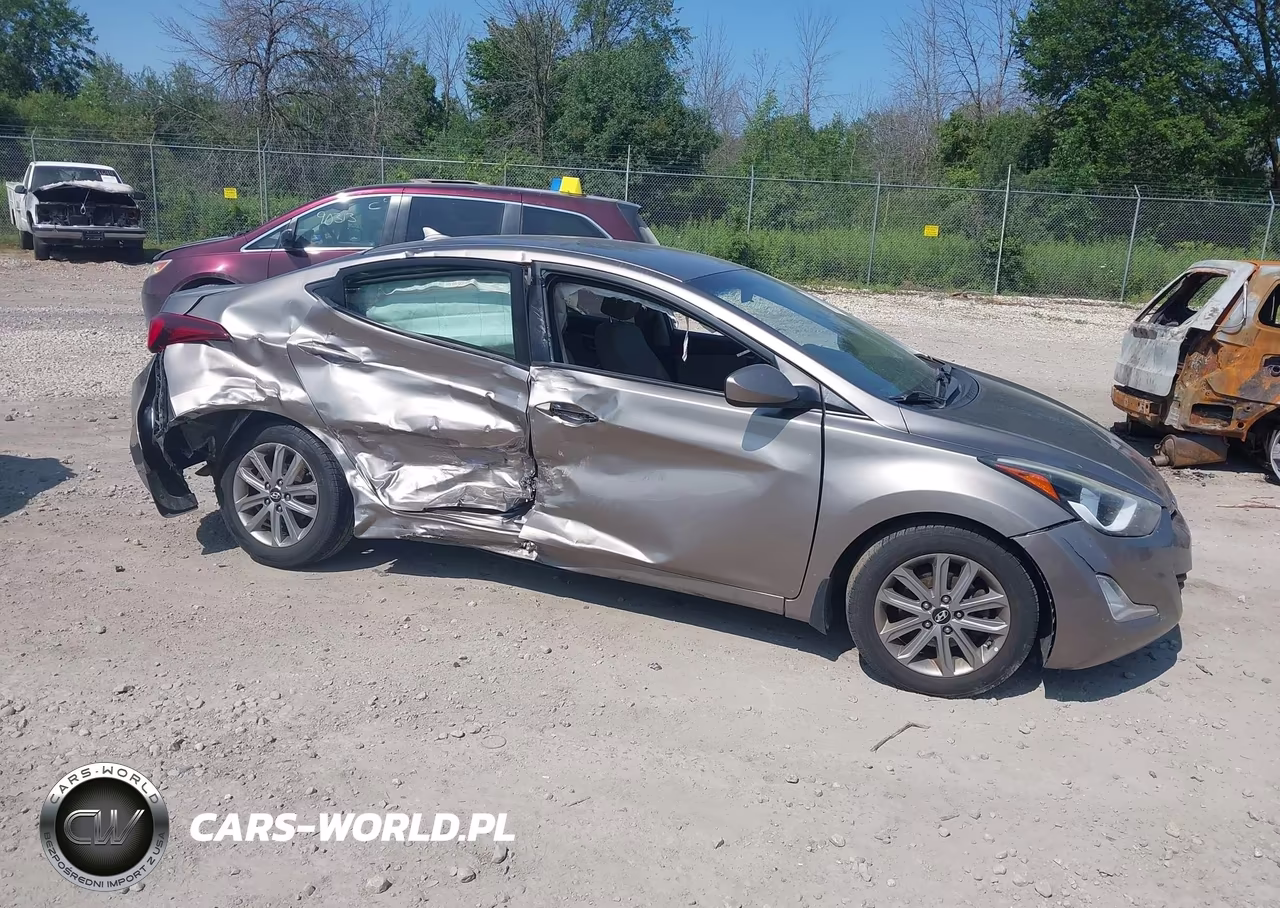 2014 Hyundai Elantra Se VIN:5NPDH4AE6EH516255 - 6
