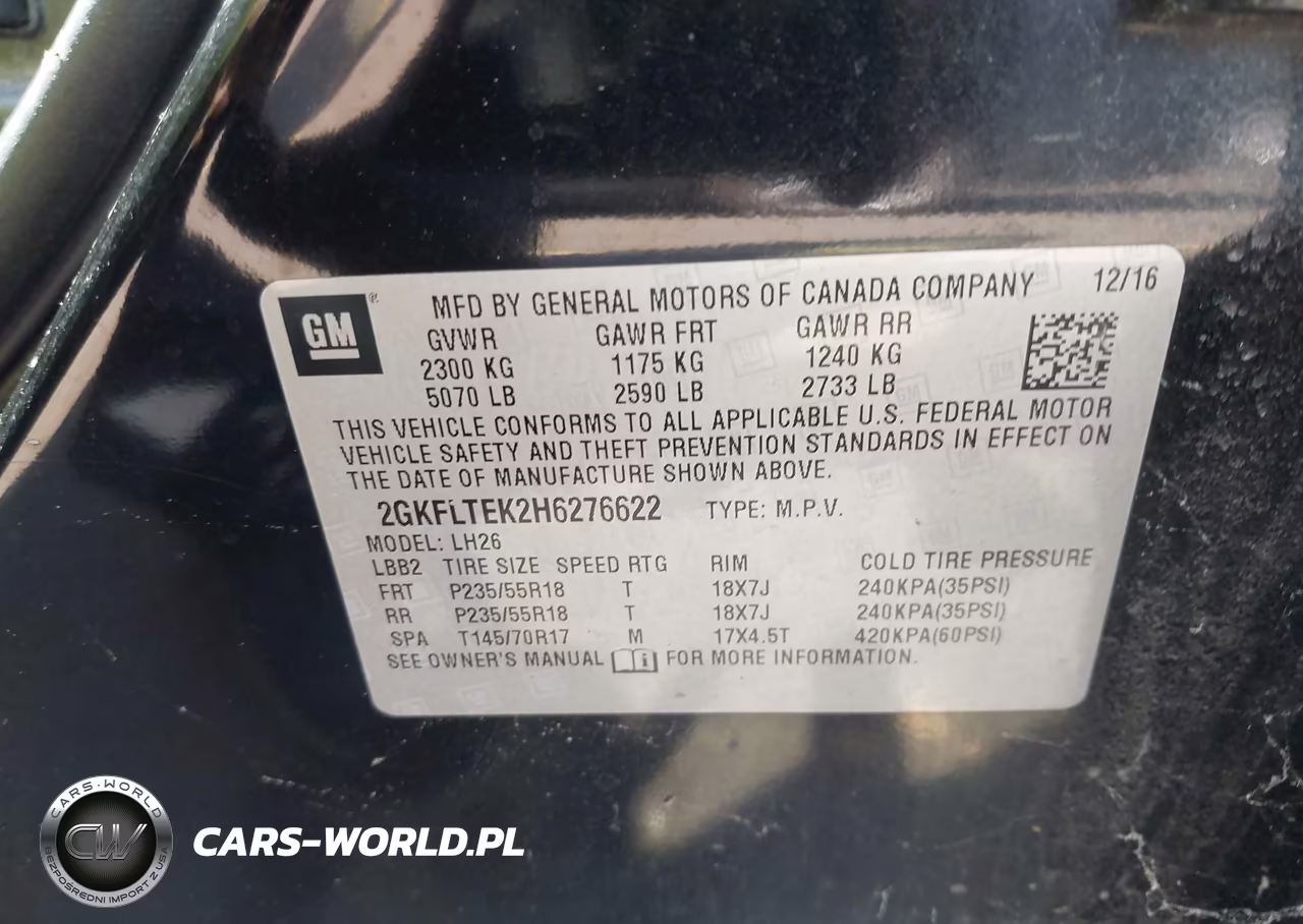 2017 GMC Terrain Sle-2 VIN:2GKFLTEK2H6276622 - 9