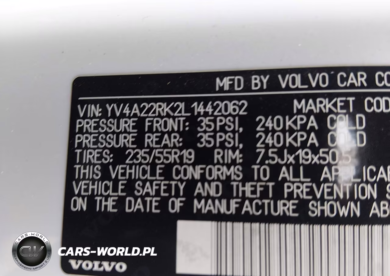 2020 Volvo Xc60 T6 Momentum VIN:YV4A22RK2L1442062 - 9