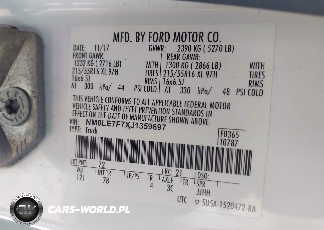 2018 Ford Transit Connect Xlt VIN:NM0LE7F7XJ1359697 - 9