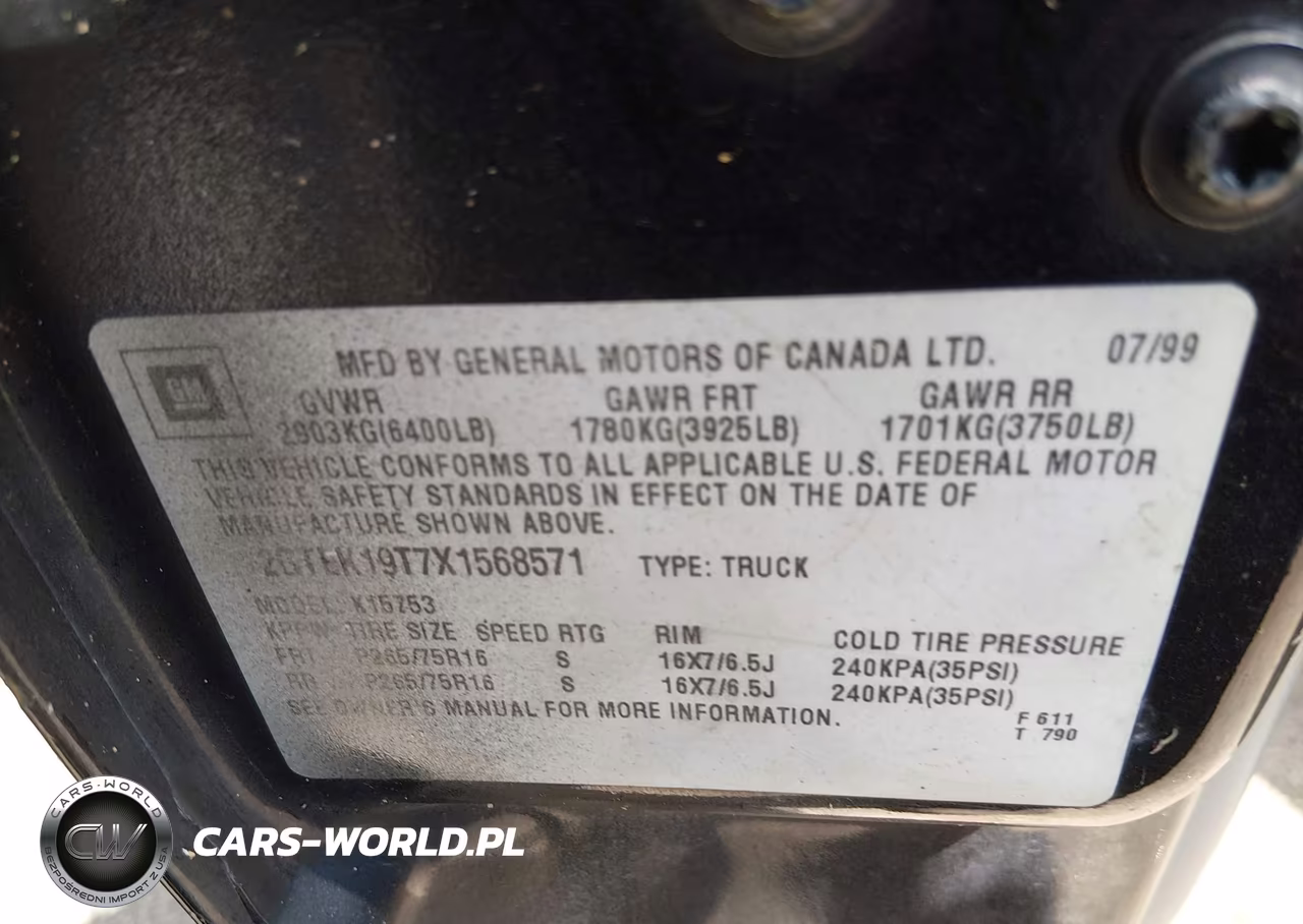 1999 GMC New Sierra 1500 Sle VIN:2GTEK19T7X1568571 - 9
